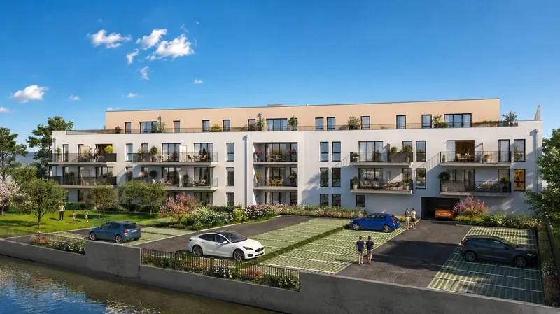 La résidence Rivage à Paimbœuf, face à la Loire