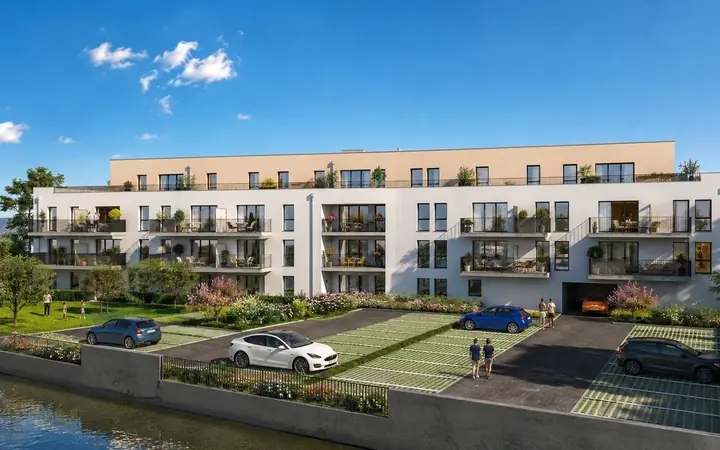 La résidence Rivage à Paimbœuf, face à la Loire